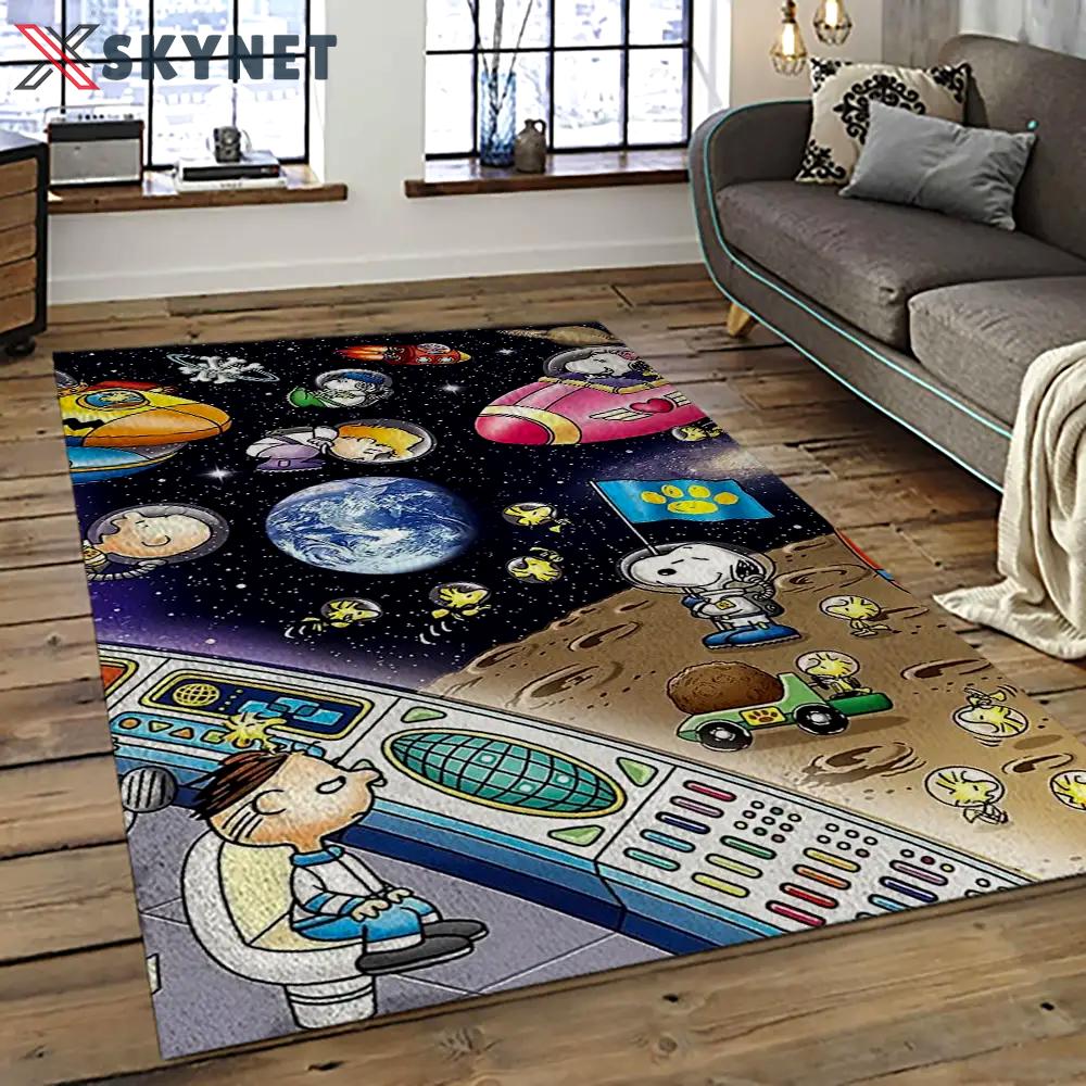 Snoopy cartoon movie carpet rectangle area rug for living room bedroom decor snp101 Rectangle Rug
