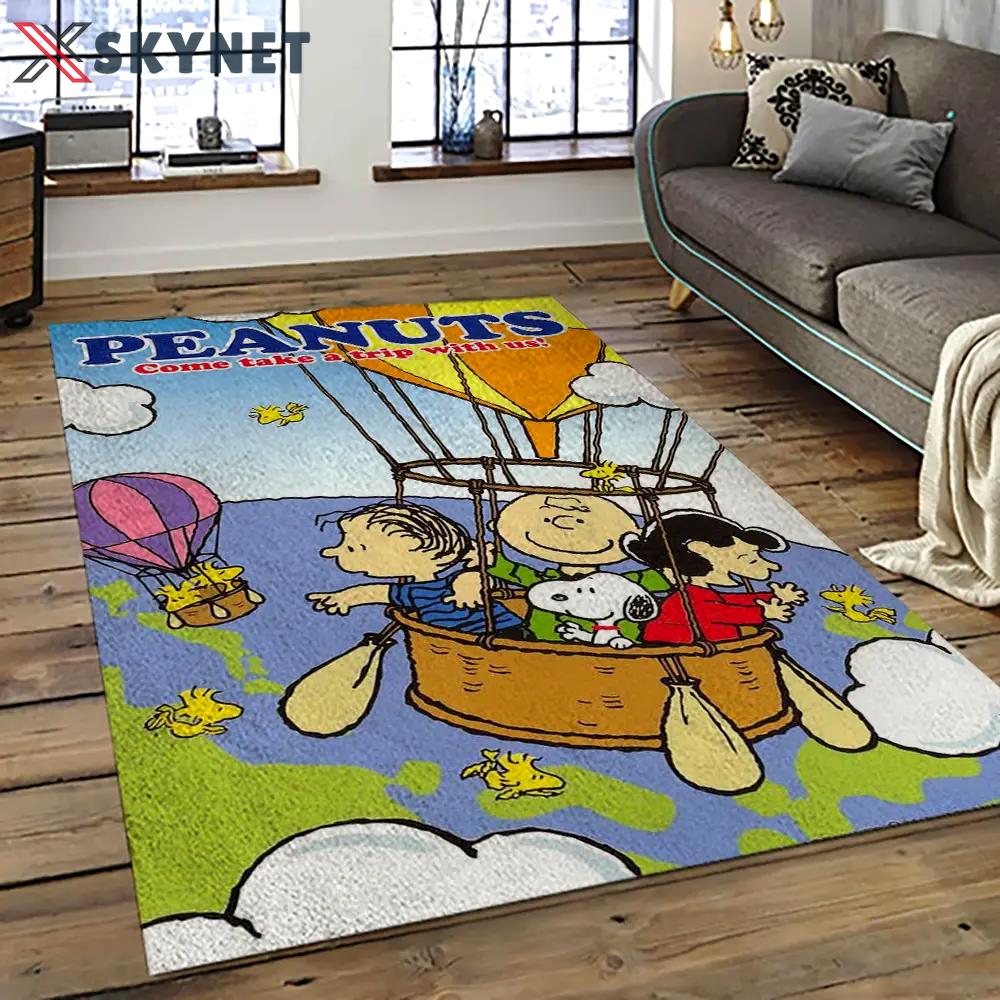 Snoopy cartoon movie carpet rectangle area rug for living room bedroom decor snp73 Rectangle Rug