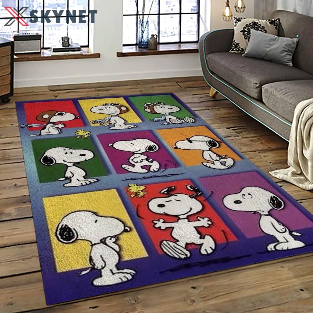 Snoopy cartoon movie carpet rectangle area rug for living room bedroom decor snp85 Rectangle Rug