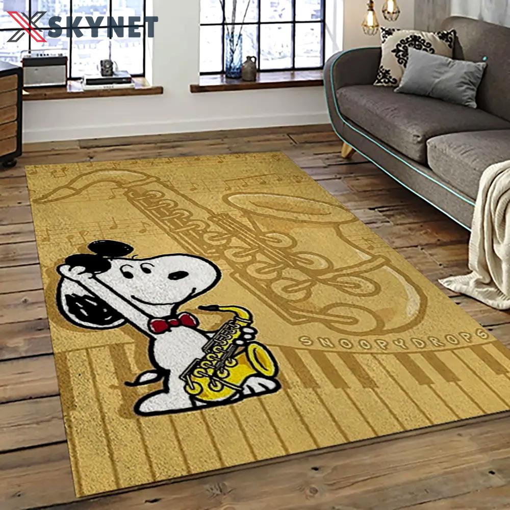 Snoopy cartoon movie carpet rectangle area rug for living room bedroom decor snp9 Rectangle Rug