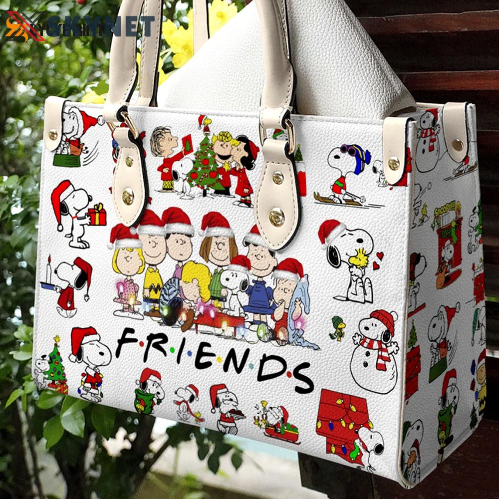 Snoopy leather handbag 1a 2547 Women Leather Hand Bag