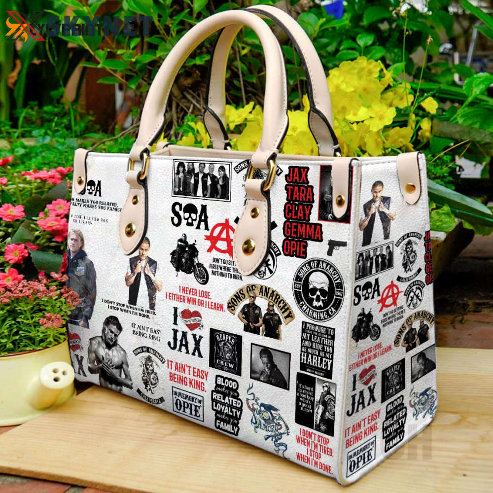 Sons of anarchy leather handbag  gift for women 4526 Women Leather Hand Bag