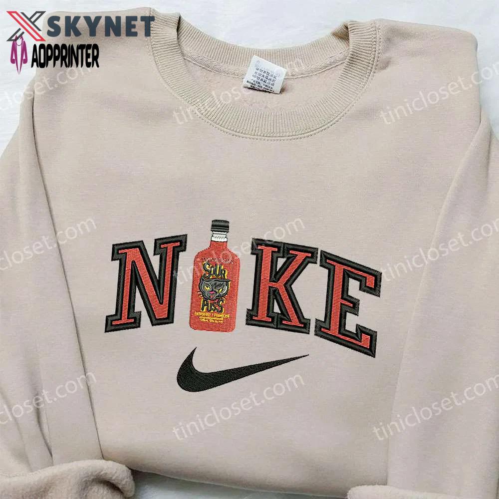 Sour puss x nike embroidered sweatshirt favorite drink & inspired shirts Embroidered Shirt