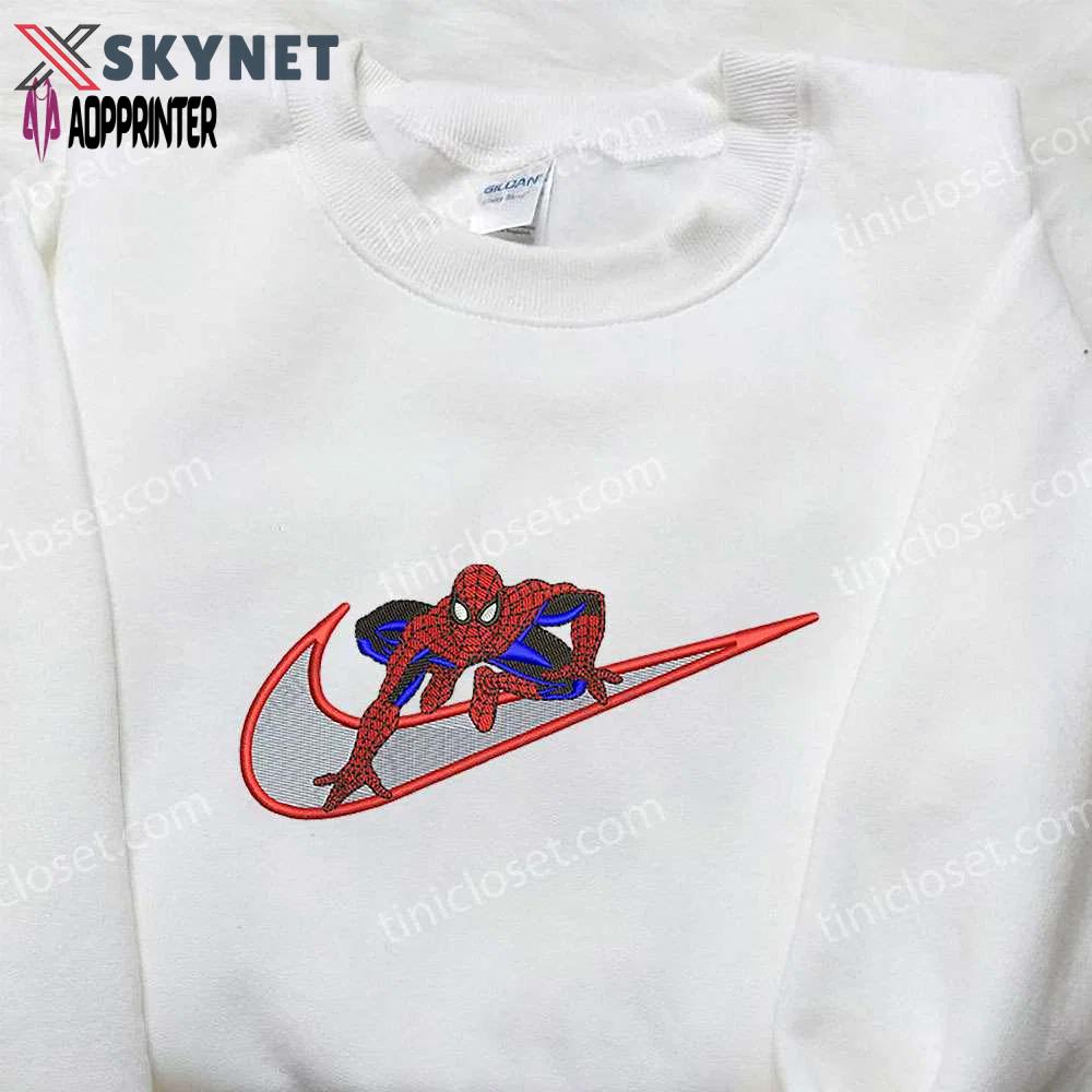 Spider-man x nike embroidered sweatshirt & shirt: no way home & inspired collection Embroidered Shirt