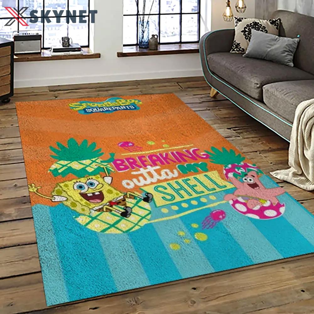 Spongebob squarepants cartoon tv show retangle carpet area rug home decor best gift for family ssp1 Rectangle Rug