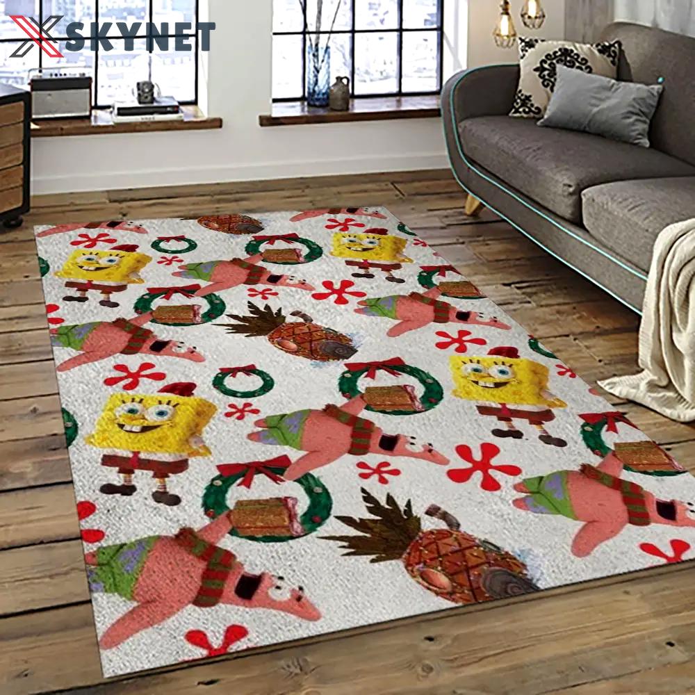 Spongebob squarepants cartoon tv show retangle carpet area rug home decor best gift for family ssp3 Rectangle Rug