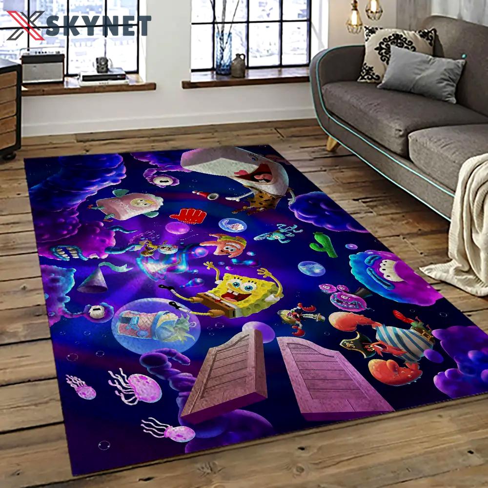 Spongebob squarepants cartoon tv show retangle carpet area rug home decor best gift for family ssp33 Rectangle Rug