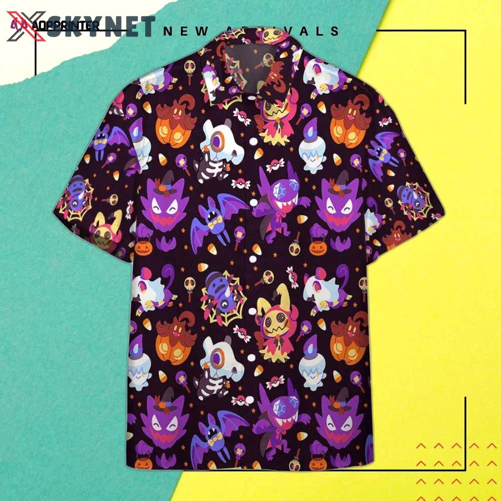 Spooktacular pokemon custom hawaiian shirt for a happy halloween Hawaii Shirt