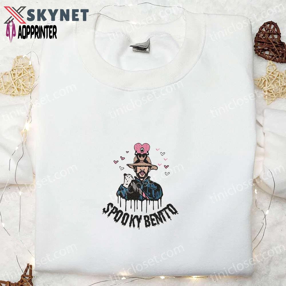 Spooky benito bad bunny embroidered sweatshirt – halloween hoodie best family gifts Embroidered Shirt