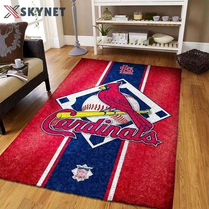 St. louis cardinals mlb team logo area rug living room rug home decor v6700 Rectangle Rug