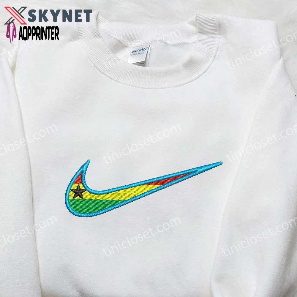 Star flag x nike embroidered shirt: custom gift for husband stylish & unique nike shirt Embroidered Shirt