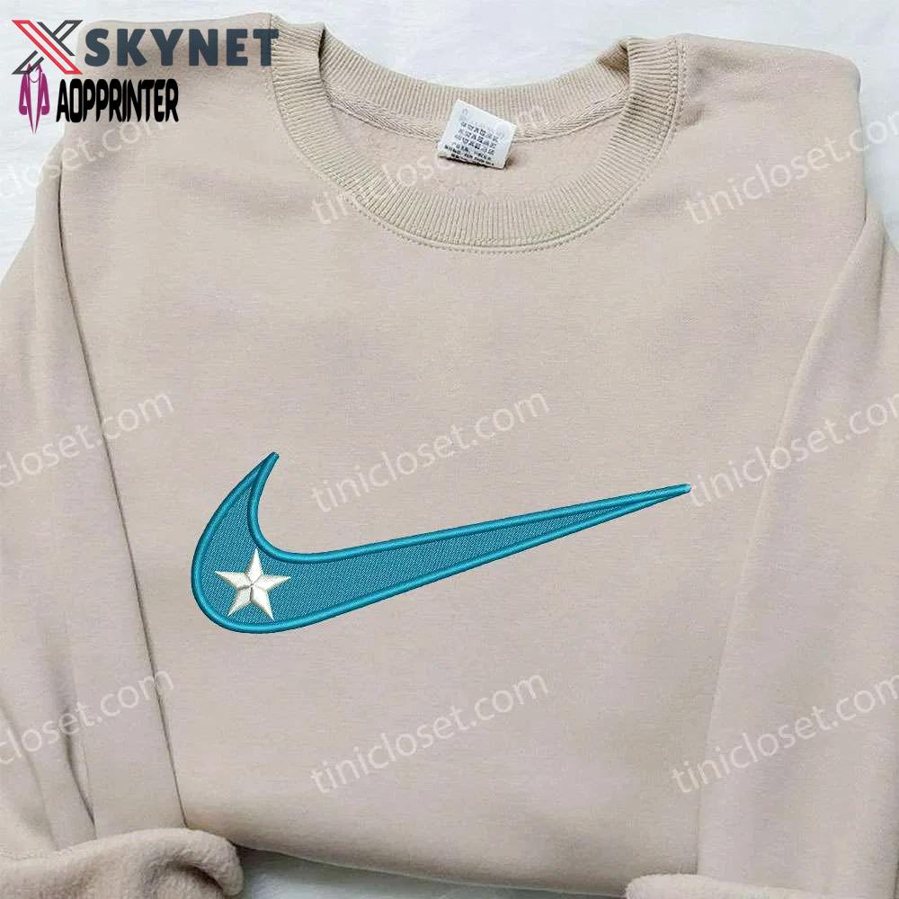 Star x nike embroidered sweatshirt – best birthday gift ideas Embroidered Shirt
