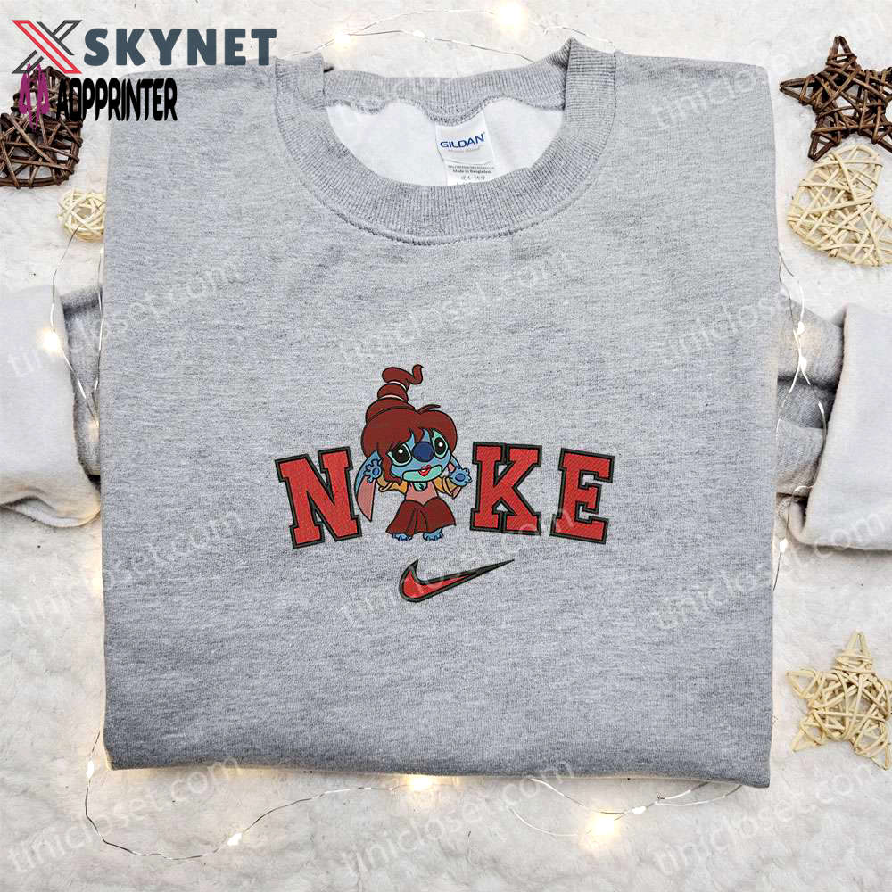 Stitch mary sanderson halloween x nike embroidered sweatshirt: best horror movie halloween gift idea Embroidered Shirt