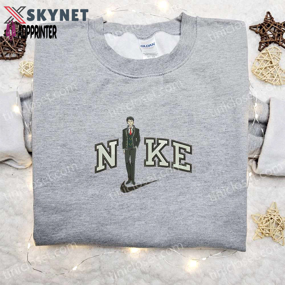 Sueharu maru x nike anime embroidered sweatshirt: best nike inspired hoodie perfect birthday gift Embroidered Shirt