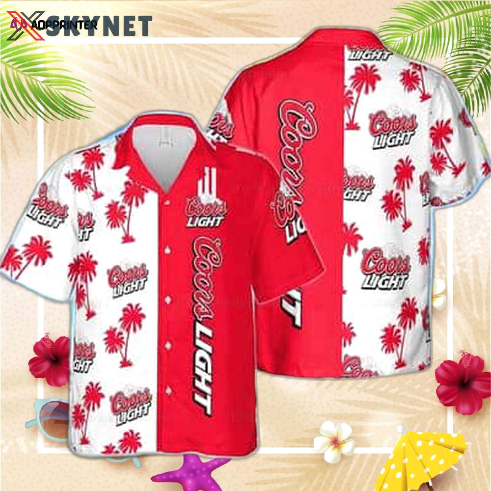 Summer aloha coors light beer hawaiian shirt beach gift for friend Hawaii Shirt