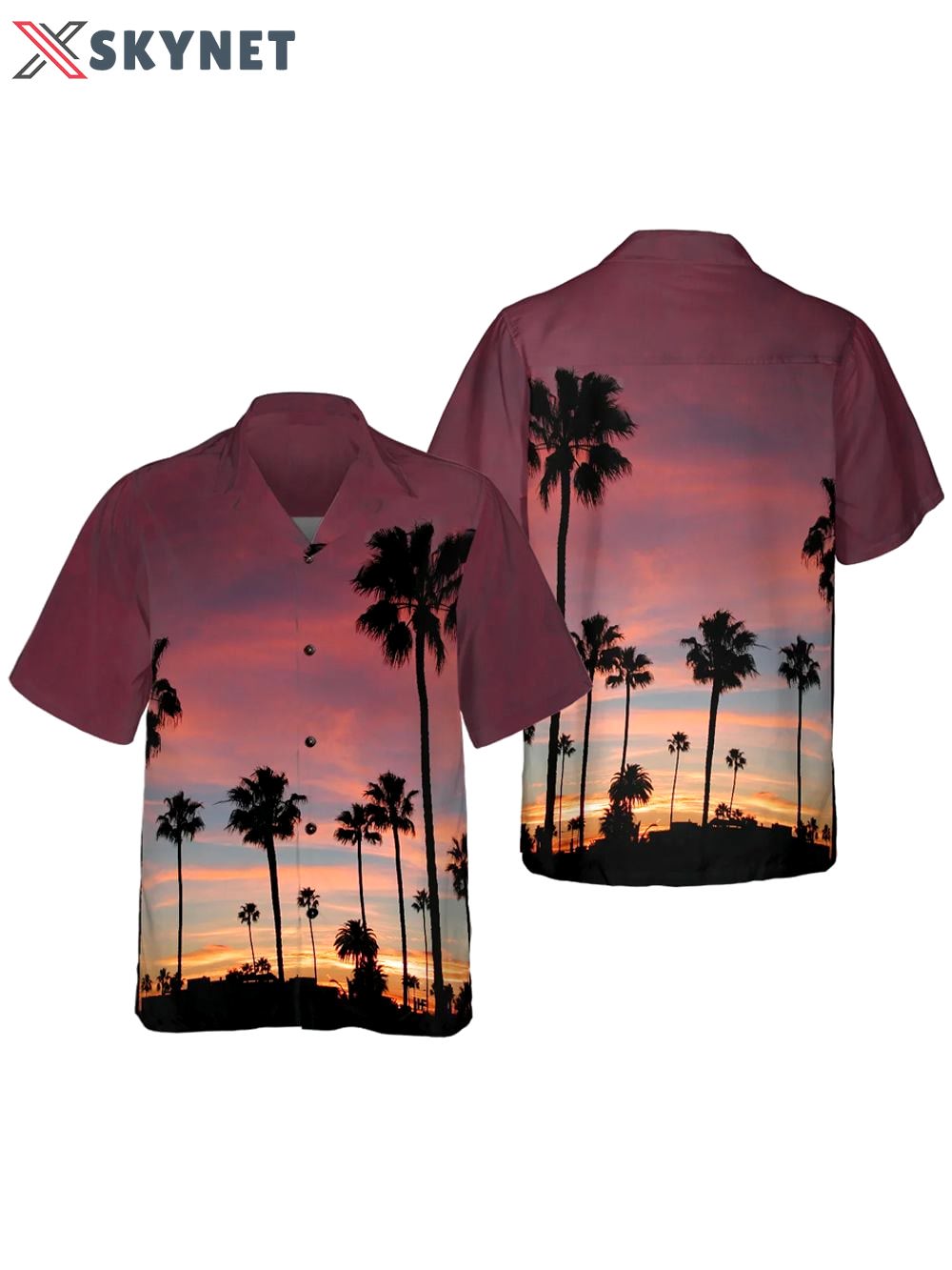 Sunset venice beach hawaiian shirt summer shirt Hawaii Shirt Shorts & Flip Flops