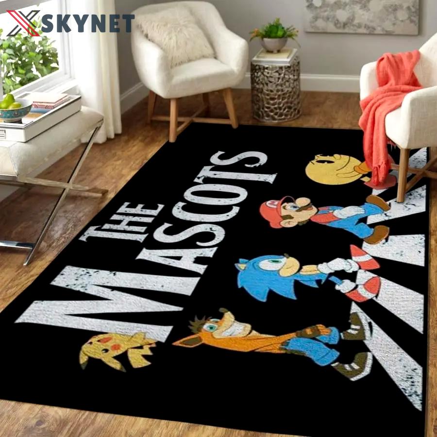 Super smash bros. area rug living room rug home decor nintendo video game gfd 191013 Rectangle Rug