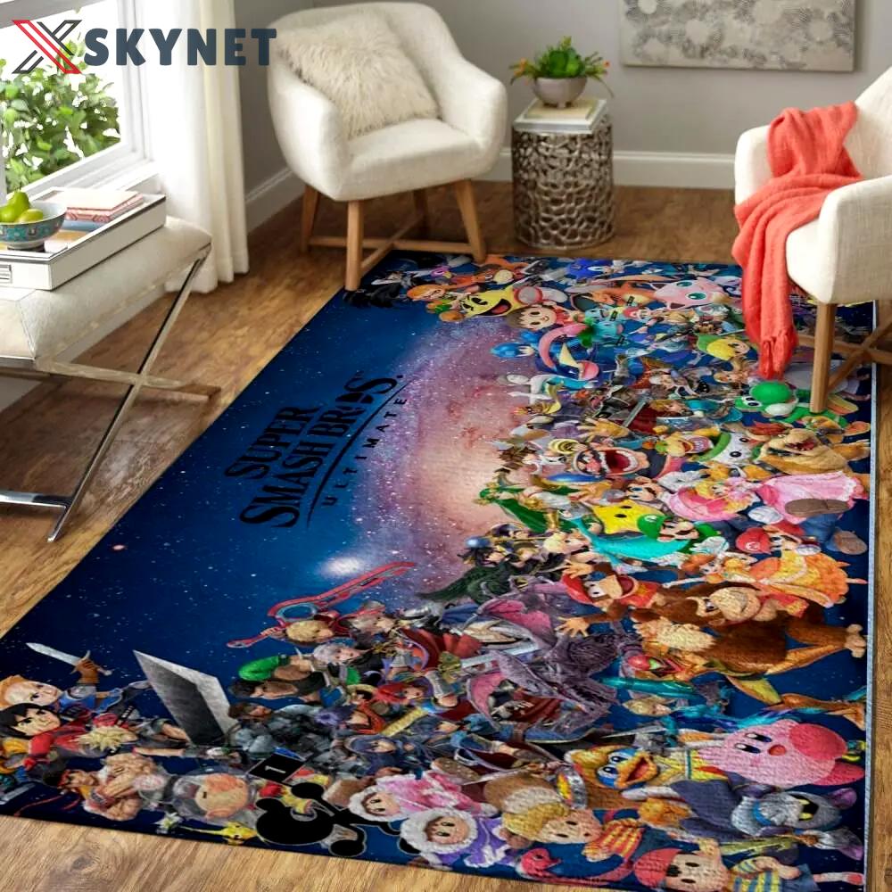 Super smash bros. ultimate area rugs gaming living room carpet floor home decor rb7a8e7e9367 rug regtangle carpet floor decor home decor Rectangle Rug