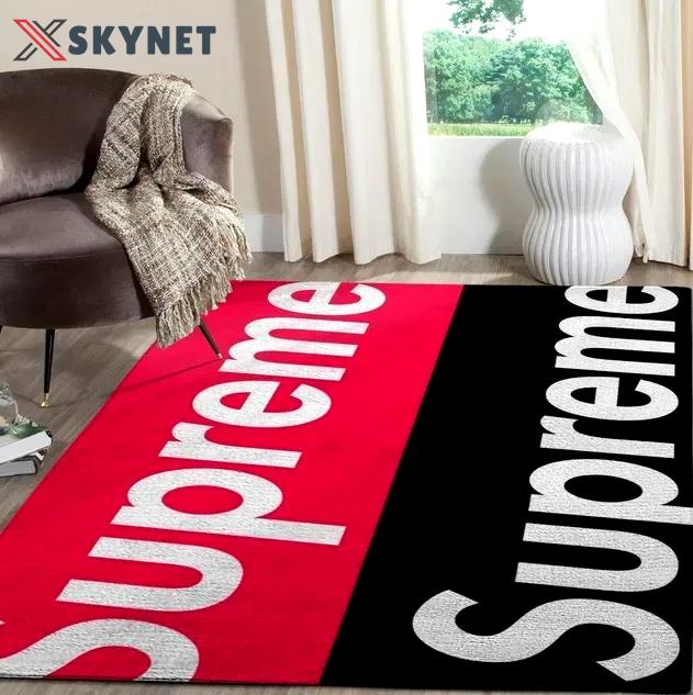 Supreme limited logo type 1093. Upgrade Your Living Room with Luxury Home Decor: Area Carpets, Floor Decor, Door Mats, and Hot Gift Items with style a High-End Fashion Brand Rectangle Rug