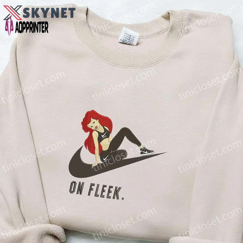 Sza toon x swoosh cartoon hoodie: nike inspired embroidered shirt best family gift ideas Embroidered Shirt