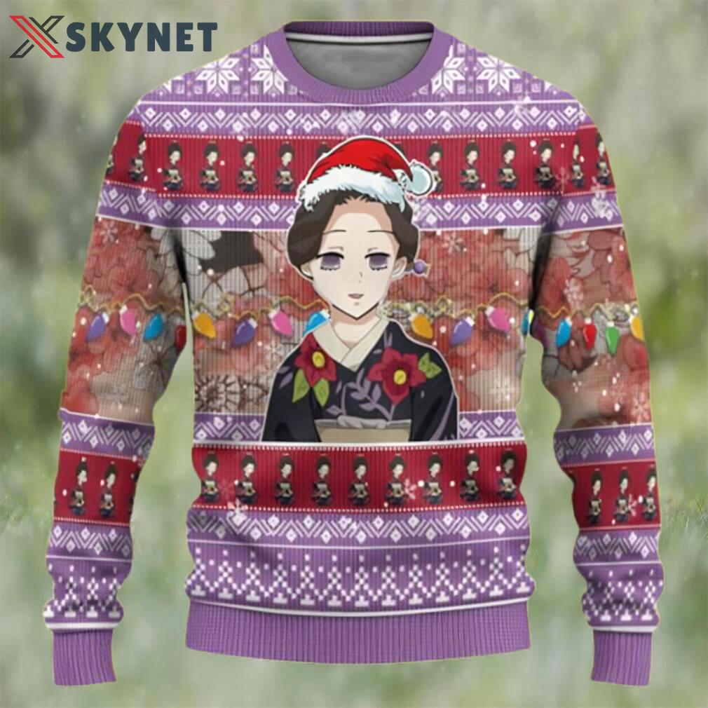 Tamayodemon demon slayer chibi demon slayer ugly christmas sweater Christmas Ugly Sweater