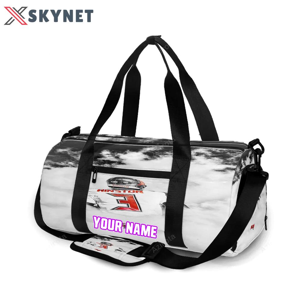 Tampa bay buccaneers 03 jameis winston v44 personalized name travel bag gym bag 2613 Travel Bag