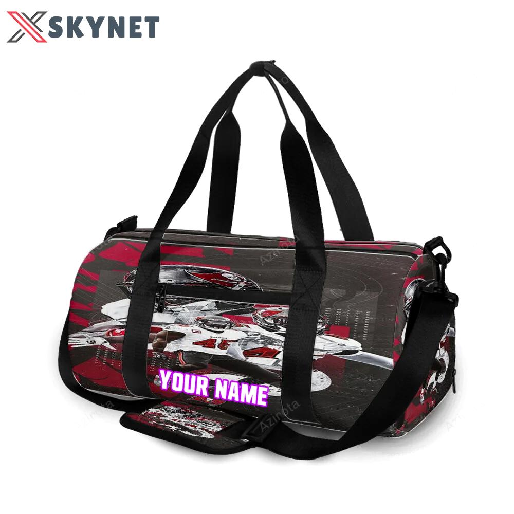 Tampa bay buccaneers devin white1 personalized name travel bag gym bag 1341 Travel Bag