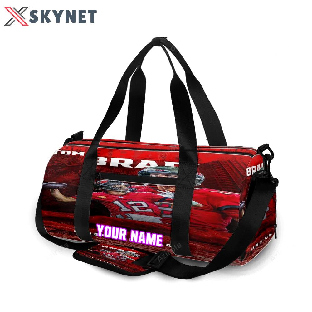 Tampa bay buccaneers tom brady1 personalized name travel bag gym bag 1839 Travel Bag