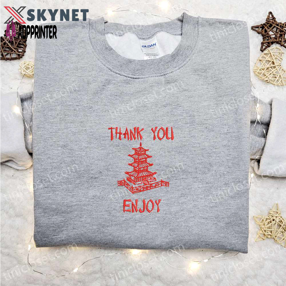 Temple embroidered shirt & custom sweatshirt: perfect gift ideas for thank you enjoy moments Embroidered Shirt