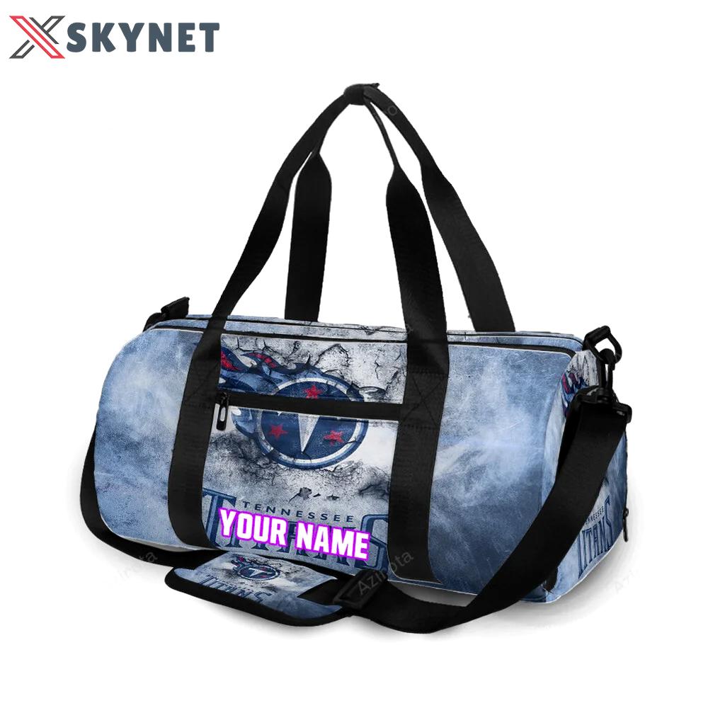 Tennessee titans emblem v1 personalized name travel bag gym bag 2560 Travel Bag