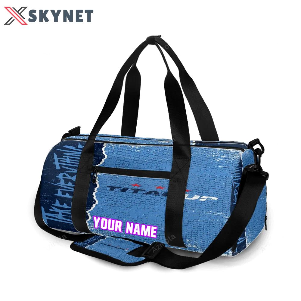 Tennessee titans take everything personalized name travel bag gym bag 2475 Travel Bag