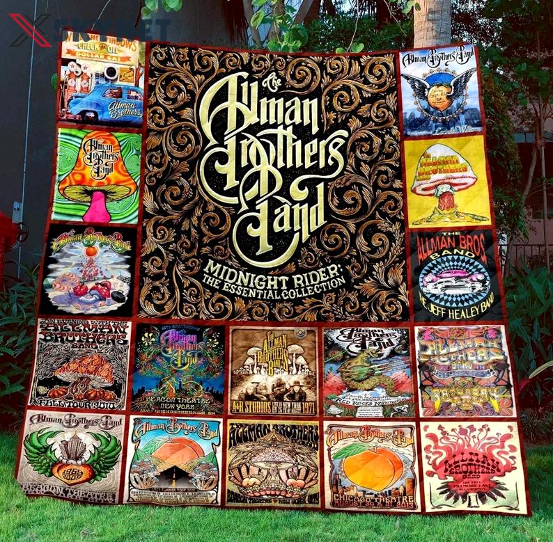 The allman brothers band quilt blanket ver 9 Quilt Blanket