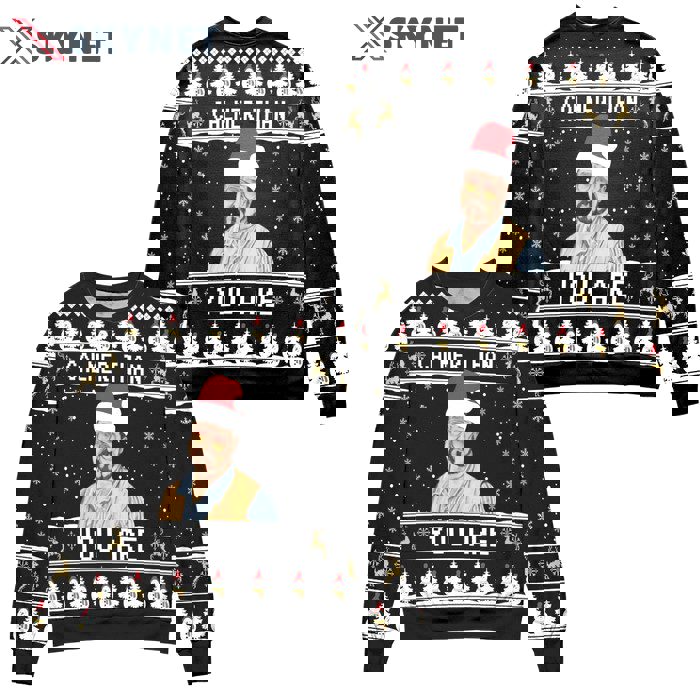 The big lebowski calmer than you are ugly christmas sweater ?  hot 2024 style 671 Christmas Ugly Sweater