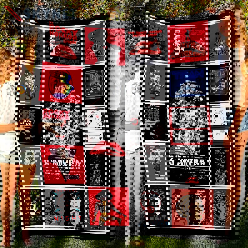 The rocky horror picture show n th anniversary signature fleece blanket, mink sherpa blanket, the rocky horror picture show movie Quilt Blanket
