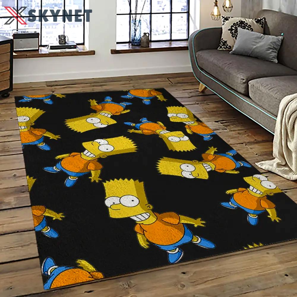 The simpsons characters cartoon movie carpet rectangle area rug for living room bedroom decor tss44 Rectangle Rug