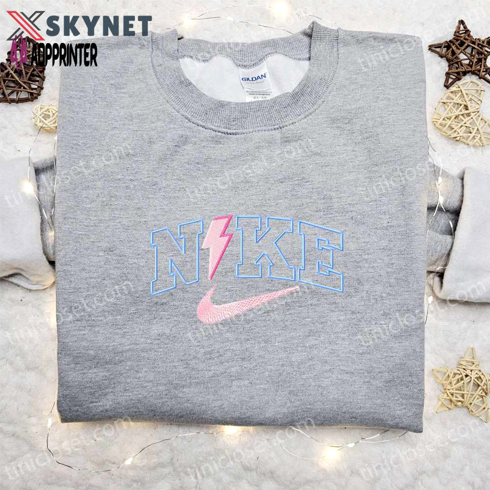 Thunder x nike embroidered sweatshirt nike inspired shirt best birthday gift ideas Embroidered Shirt