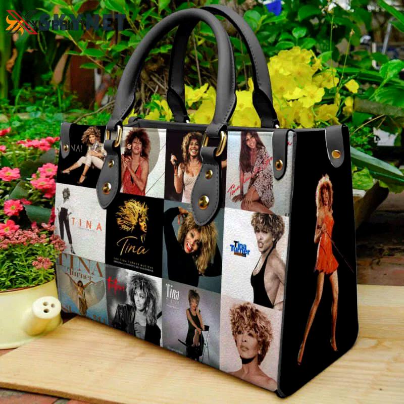 Tina turner 2 leather handbag gift for women 4483 Women Leather Hand Bag