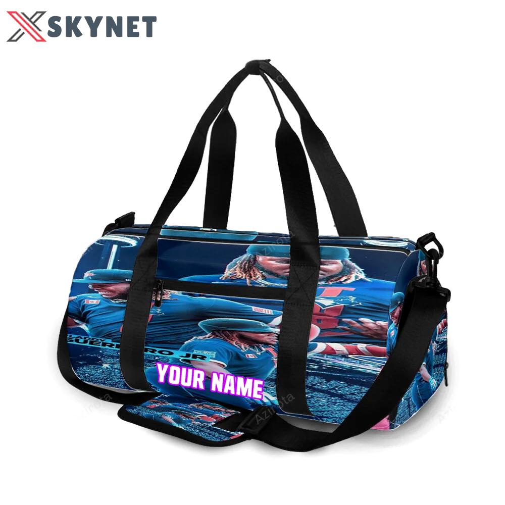 Toronto blue jays vladimir guerrero jr5 personalized name travel bag gym bag 2604 Travel Bag