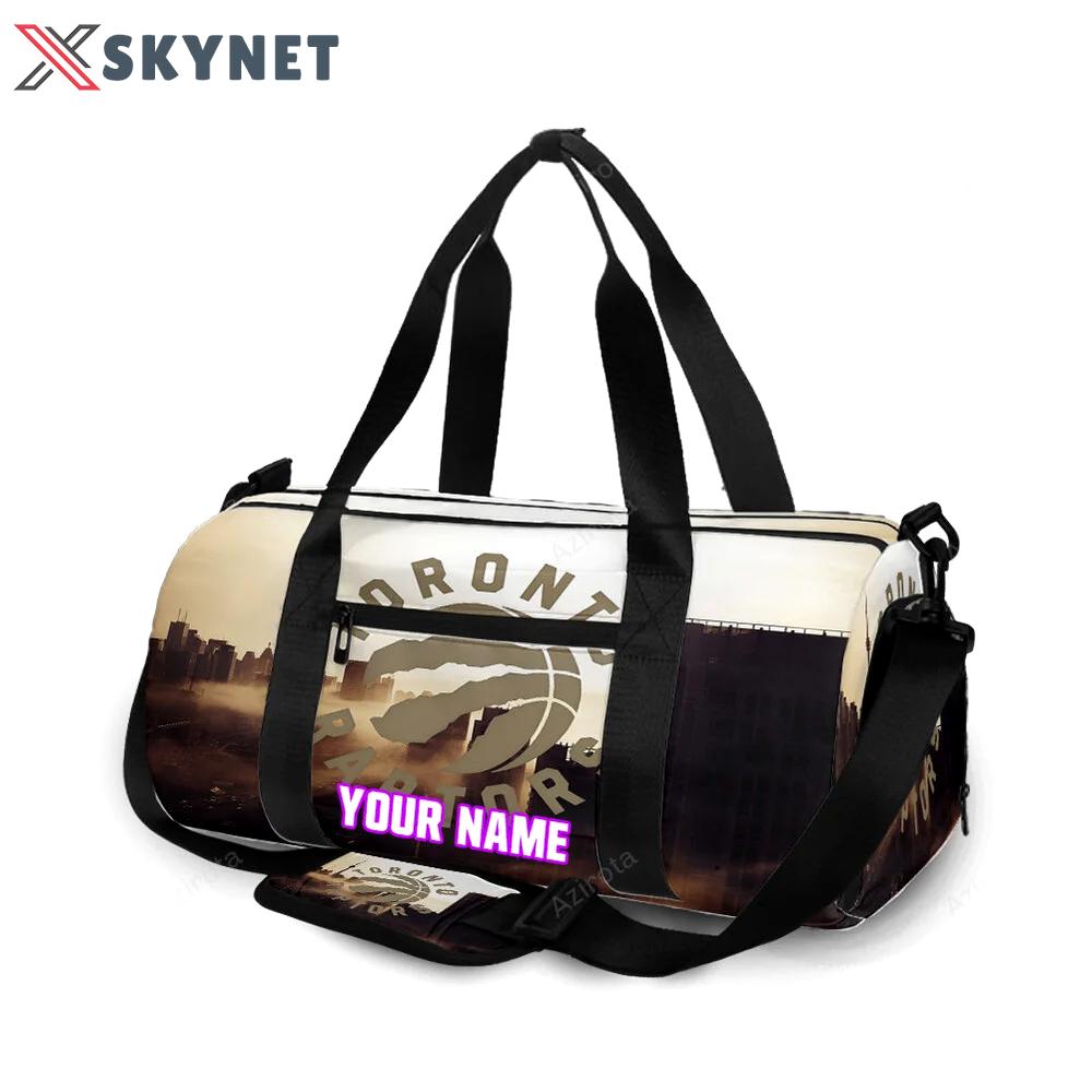 Toronto raptors brown city personalized name travel bag gym bag 2572 Travel Bag