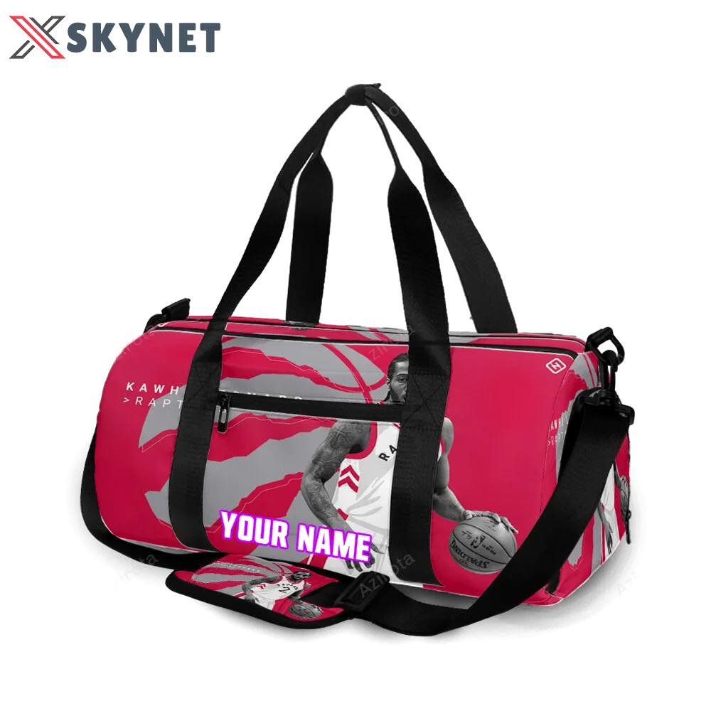 Toronto raptors kawhi leonard1 personalized name travel bag gym bag 2446 Travel Bag