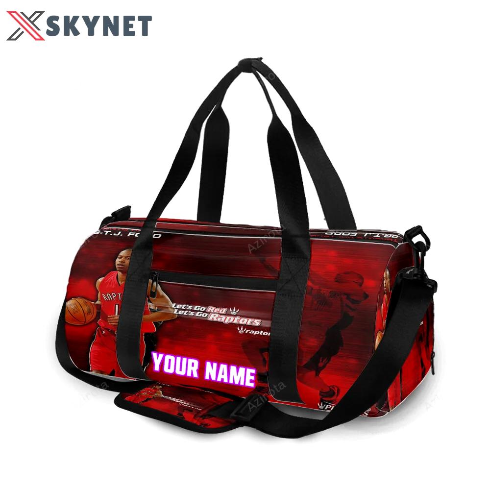 Toronto raptors tj ford1 personalized name travel bag gym bag 2404 Travel Bag