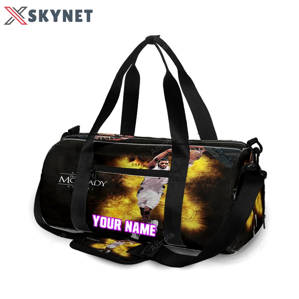 Toronto raptors tracy mcgrady1 personalized name travel bag gym bag 2488 Travel Bag