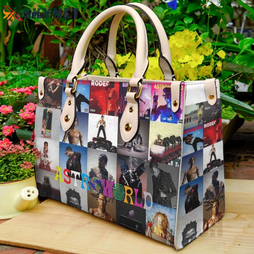 Travis scott leather bag for women gift 1287 Women Leather Hand Bag