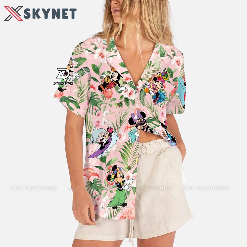 Tropical minnie hawaiian shirt Hawaii Shirt Shorts & Flip Flops