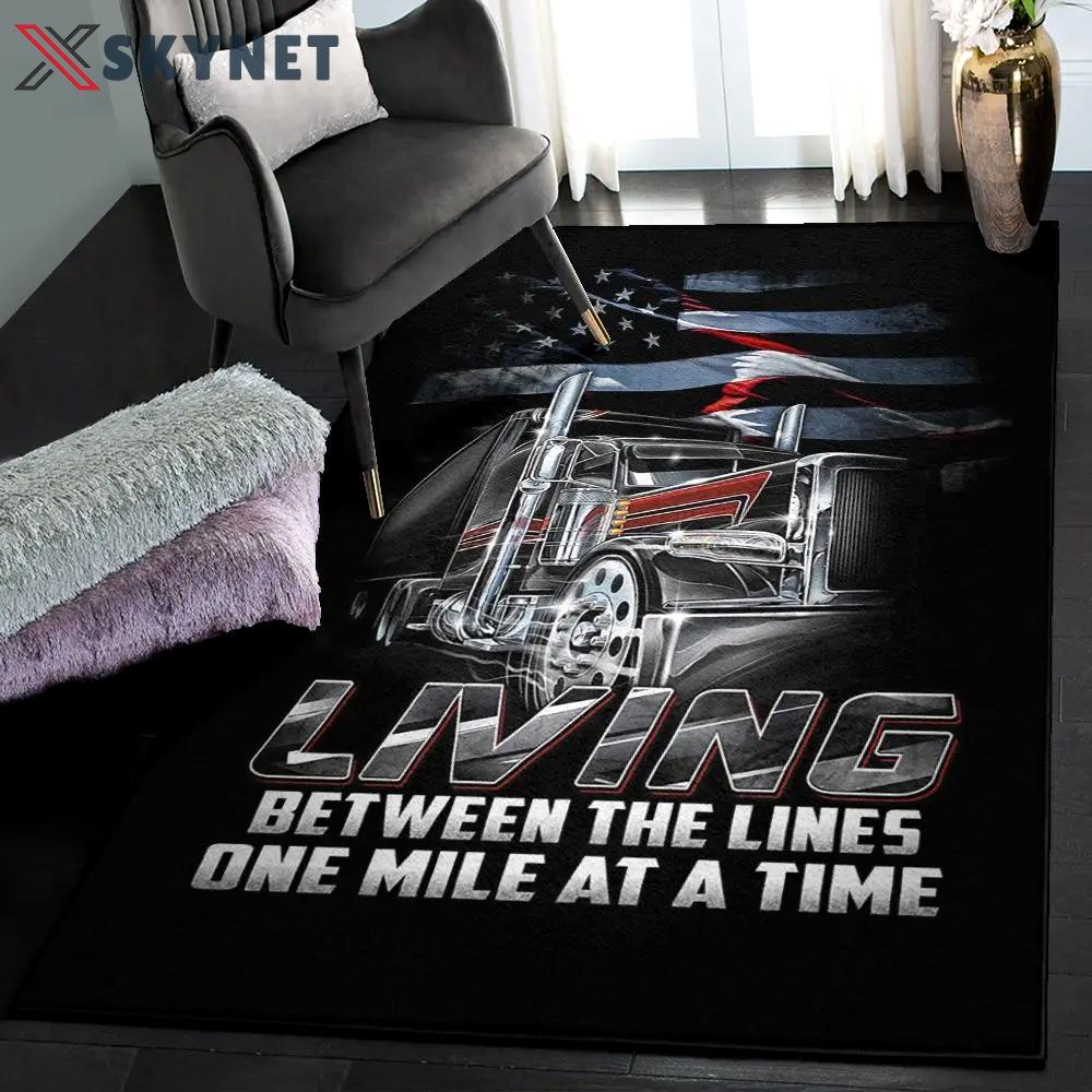 Truck dining room rug, truck rug Rectangle Rug