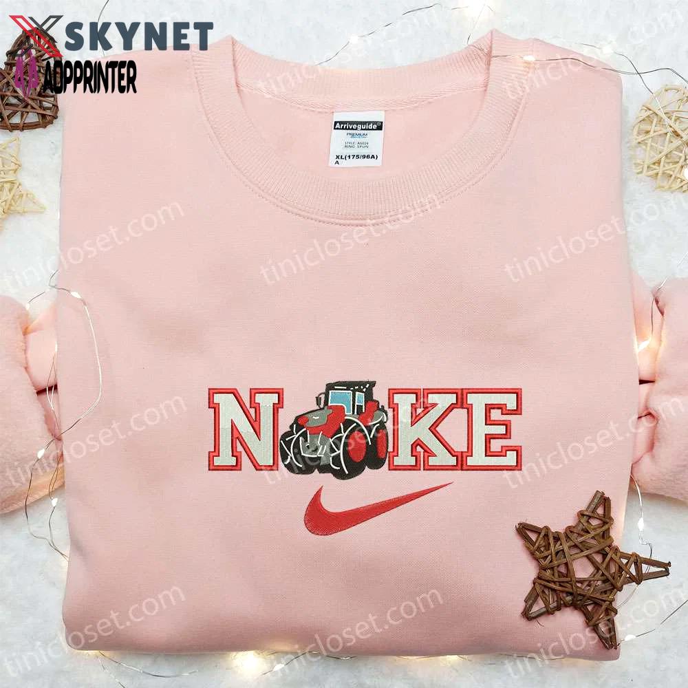 Truck x nike embroidered sweatshirt: transportation shirt the best gift Embroidered Shirt