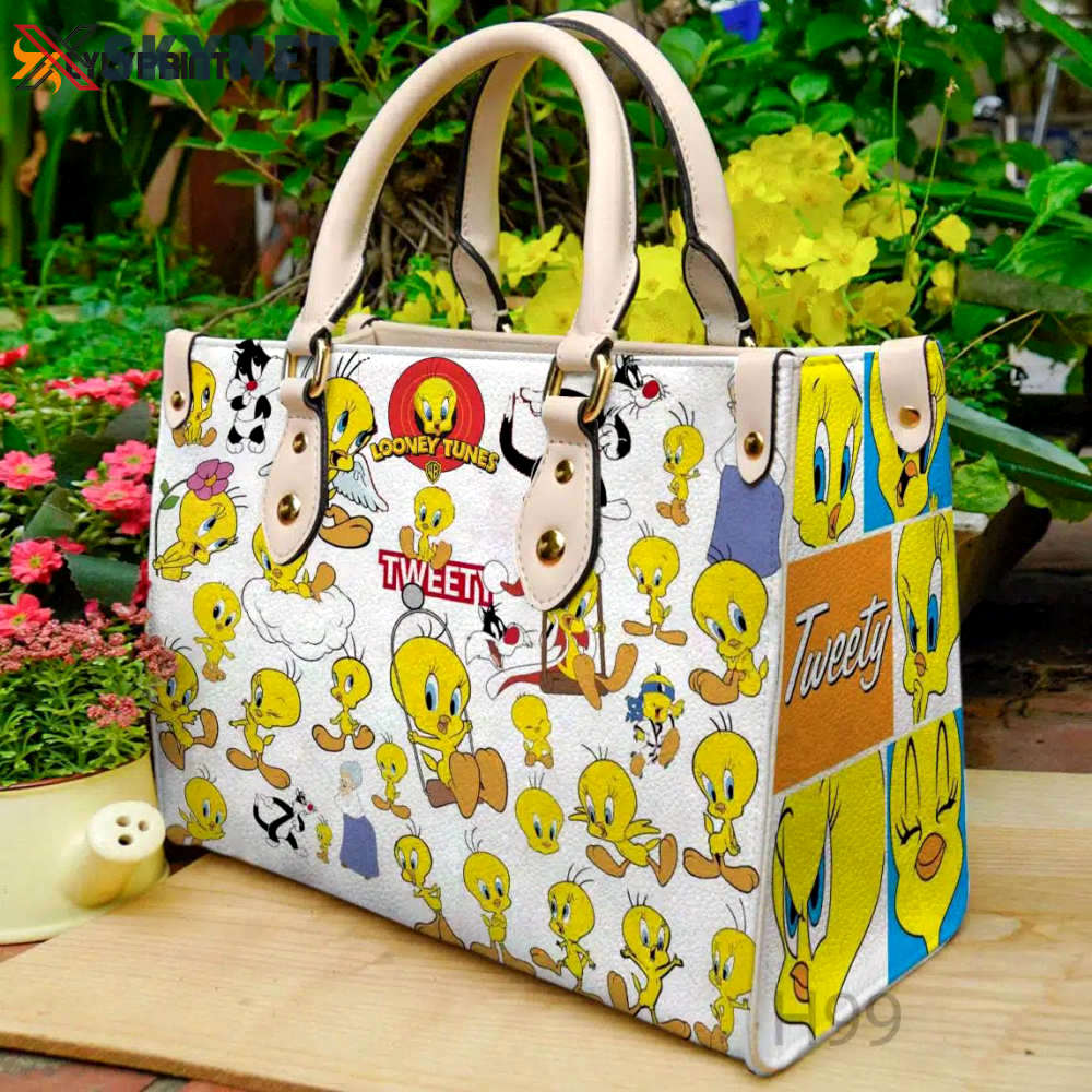 Tweety 1 leather handbag gift for women 736 Women Leather Hand Bag