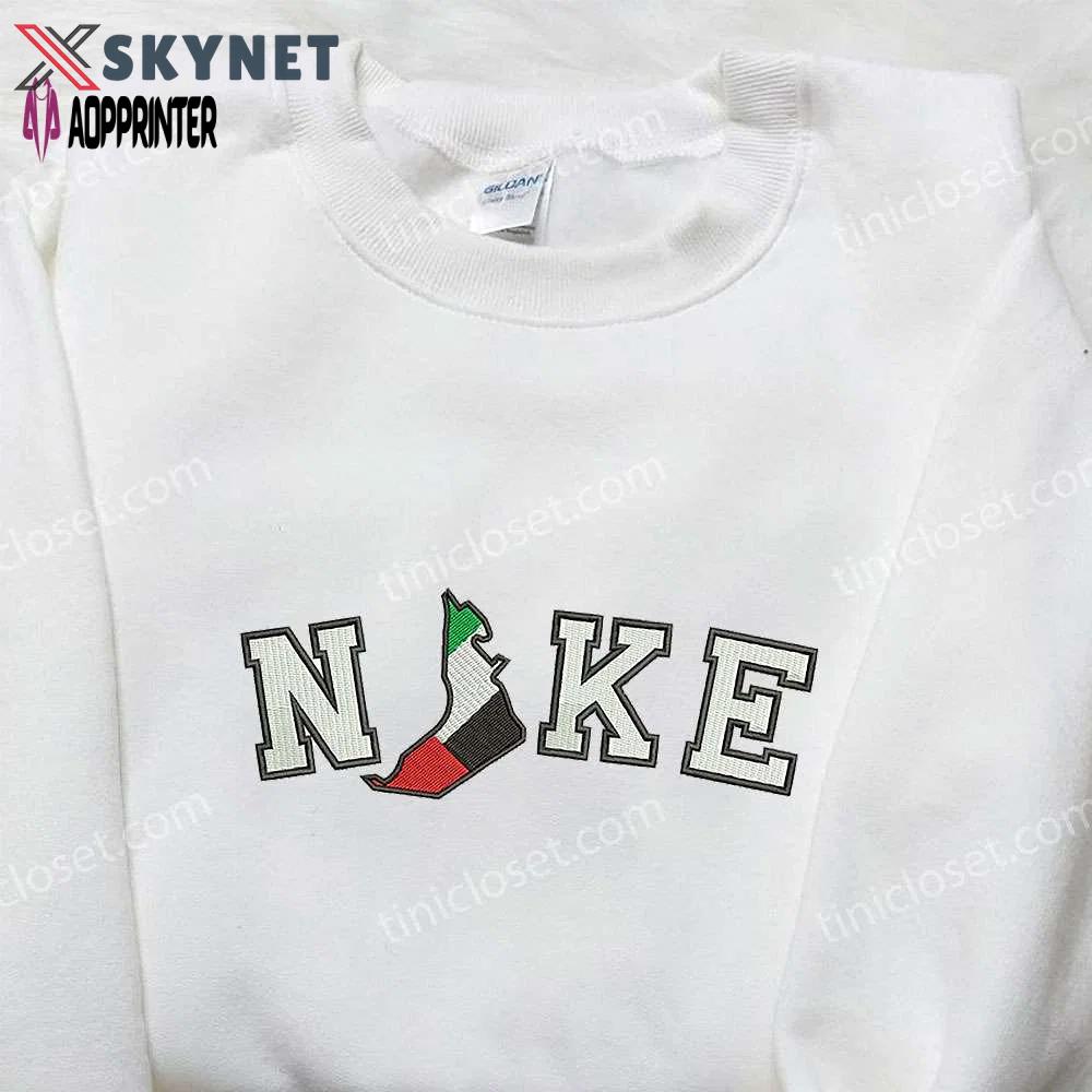 Uea x nike embroidered hoodie & shirt: best family gift nike inspired design Embroidered Shirt