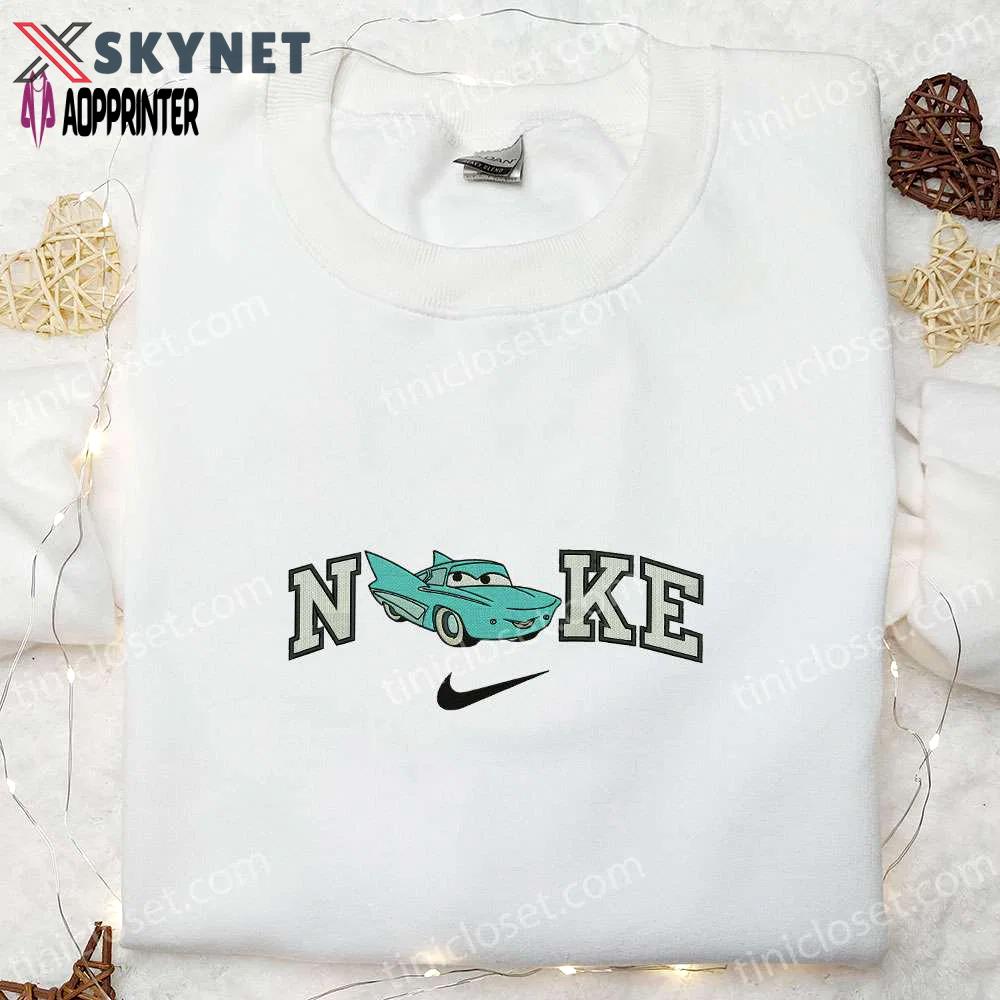 Unique nike x flo cars embroidered sweatshirt disney pixar hoodie & custom t-shirt Embroidered Shirt