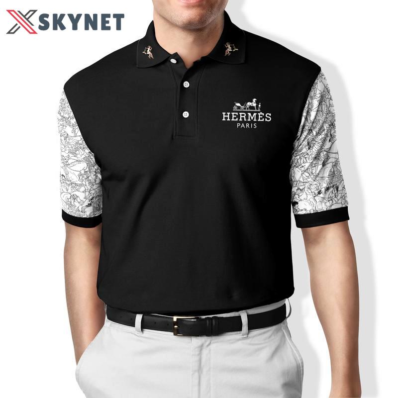 Upgrade your style with hermes premium polo shirt trending outfit 2023 65 Polo Shirt